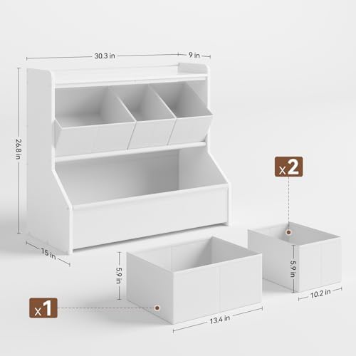 FOUCSSOMEI Kids Toy Storage Organizer for Easy Toy Cleanup and Organization - Image 2