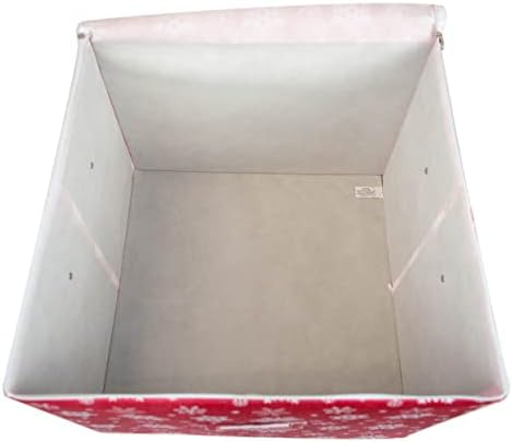 DII Christmas Storage Containers Collection Zippered with Dividers, Ornament; Large, 16x16x13, Snowflakes (Pack of 6) - Image 4
