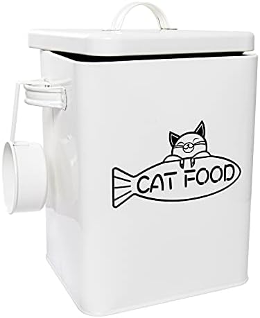 Vumdua Dog and Cat Food Storage Container, Farmhouse Pet Food Containers with Lid and Dry Food Scoop, Durable Airtight Great Gift for Pet Owners by Vumdua