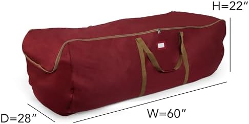 Covermates Storage Duffel Bag, 60" W x 28" D x 22" H, Red - Image 3
