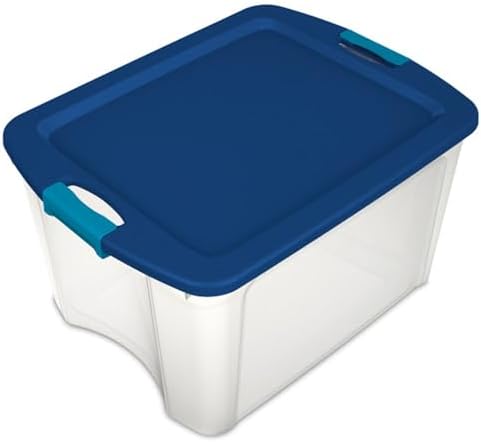 Sterilite Latch and Carry, Plastic Storage Bins w/ Lids, 18 Gallon, 12-Pack by Sterilite