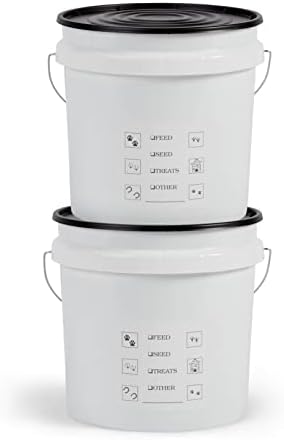 United Solutions 2 Gallon Airtight Pet Food Storage Container, 2-Pack by UNITEDSOLUTIONS