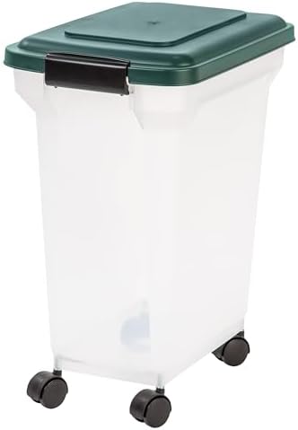 IRIS USA Airtight Pet Food Container, Up to 22 lbs, Green by IRISUSA