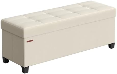 SONGMICS Storage Ottoman Bench, Foldable Foot Rest with Legs by SONGMICSbySONGMICSHOME