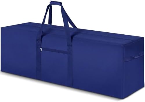 1 Pcs 60 x 17 x 20 Inch, 332 L Large Storage Duffle Bag Blue by Hubeii