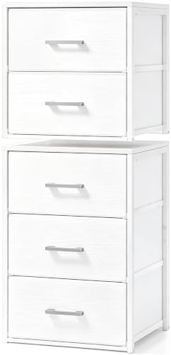 Fixwal Closet Drawers for Clothes, 2 Pack, 5 Drawers Stackable, 15.7" Wide by Fixwal