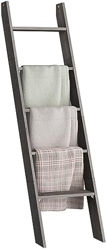 VASAGLE 5-Tier Blanket Ladder, Modern Basic Ladder Shelf by VASAGLEbySONGMICSHOME