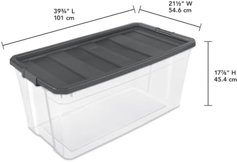 Sterilite Modular Stacker Box with Latching Lid, 200 Quart, 12-Pack - Image 4