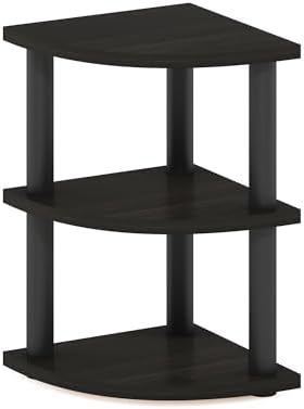 Furinno Turn-N-Tube Kitchen Countertop Organizer, 3-Tier Corner Countertop Organizer Shelf, Corner Shelf, for Kitchen, Pantry, Organizers and Storage, Espresso - Image 5