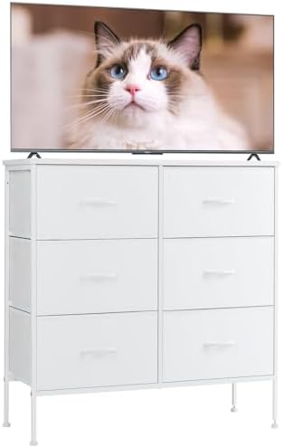 Sweetcrispy Dresser for Bedroom with 6 Drawers, Storage Tower Organizer by Sweetcrispy