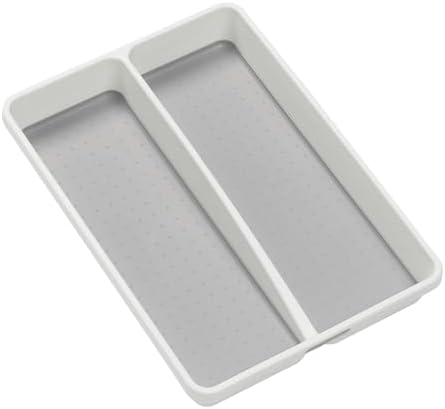 madesmart Classic 2 Compartment Compact Utensil Tray, White by madesmart%C2%AE
