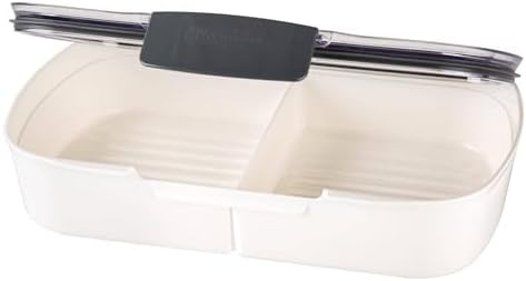ProKeeper Split Deli Food Storage Container with Air-Tight Silicone Seal and Dry Erase Compatible Lid, 11.75 (Pack of 2) - Image 3