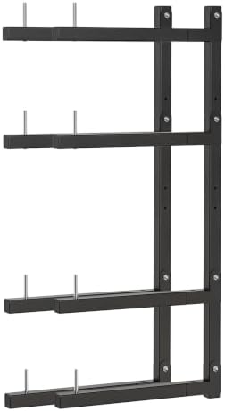 Lumber Storage Rack Wall Mount, Foldable 4-Level Wood Storage Rack by Olgsibb