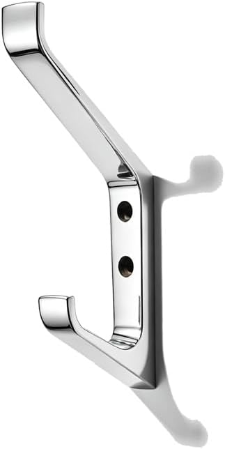 khtumeware 3 Pack 5-3/4 inch zinc Alloy Polished Chrome Coat Hooks Modern and Simple Design Bathroom, mudroom Hook, Kitchen Towel Hook, Bedroom Coat and hat Hook, Towel Robe Hooks by khtumeware