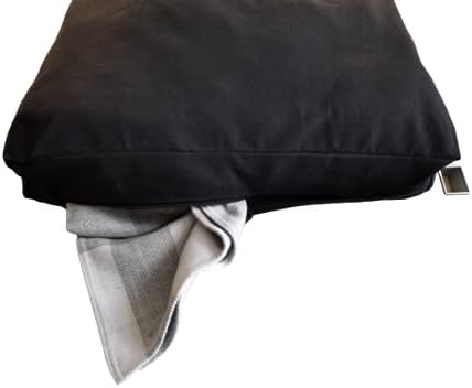 Laundry Hamper with Front Pocket,Door Hanging Laundry Bag, Black, 65 Liters - Image 2