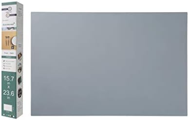 emolife Extra Thick Silicone Mats for Kitchen Counter, 23.6"x15.7", Grey by emolife