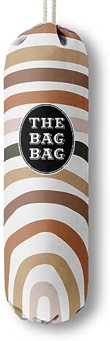 Boho Pattern Grocery Bags Holder and Organizer, Wall Mount Plastic Bags Storage Container Dispenser, Kitchen Gifts For Women Family Grandma Mom (H-26) by HiLus