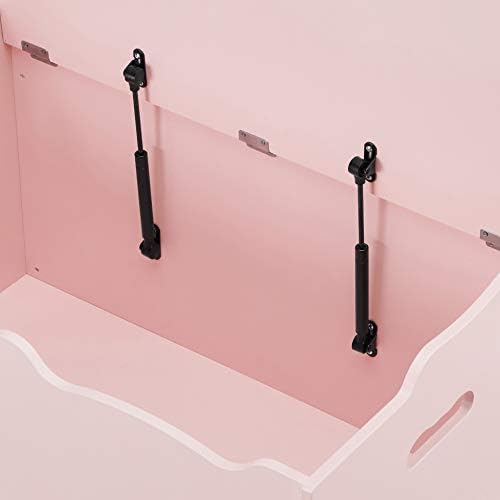 Amazon Basics Kids Wooden Toy Storage Chest with Safety Lid, Spacious Organizer for Bedroom, Pink, 30" x 18" x 19" - Image 6