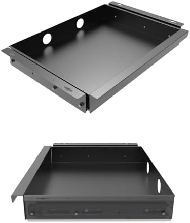 Under Desk Mounted Sliding Pull-out Drawer W 19.2" x D 13.4" - Image 6