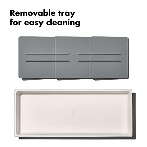 OXO Caddy, Spice Drawer Organizer, White | Good Grips | Compact | Pack of 4 - Image 7