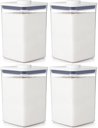 OXO Good Grips POP Container - 4.4 Qt/4.2 L,Airtight Food Storage Containers,(Pack of 4) by Unknown
