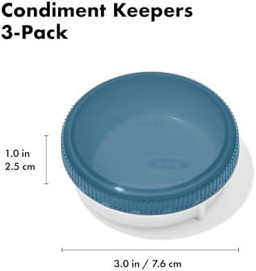 OXO Good Grips Prep & Go Leakproof Condiment Container - 2 oz, Ocean Blue - Image 7