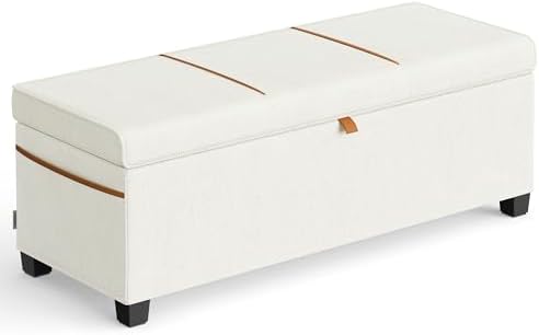 SONGMICS Storage Ottoman, 15.8 x 43.3 x 15.8 Inches, 27 Gal. (103 L) by SONGMICSbySONGMICSHOME