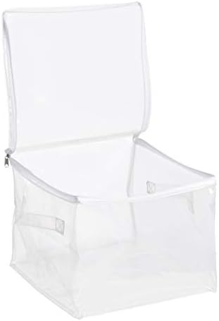 Amazon Basics Clear Zippered Storage Bags for Closet Organization, Stackable Clothing and Linen Storage Containers, 6-Pack - Image 3