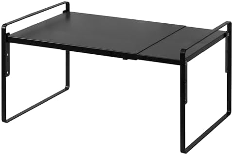 Nxconsu Cabinet Shelf Riser, Adjustable Cabinet Organizer, 10.3" Deep Black by Nxconsu