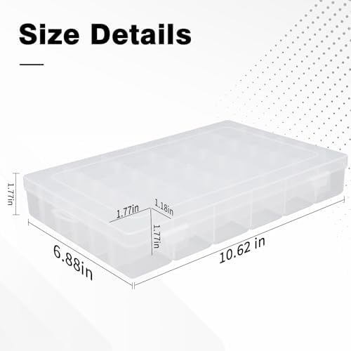 OALCQ 36 Grids Bead Organizer Box Tackle Box Organizers and Storage Rock Collection Boxes Plastic Organizer Boxes - Image 2