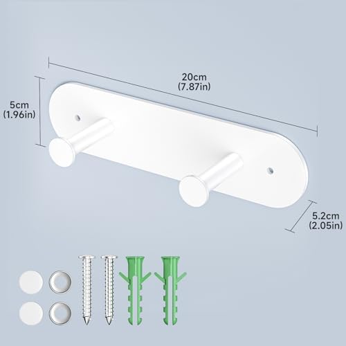 Ironing Board Hanger Wall Mount, Ironing Board Holder for Storage Y or T Leg, Metal Iron Board Hanger for Wall for Laundry Room (White) - Image 5