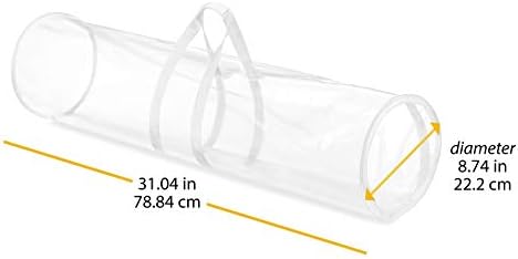 Whitmor 6044-4924 Clear Gift Wrap Organizer - Zippered Storage for 25 Rolls (Pack of 6) - Image 7