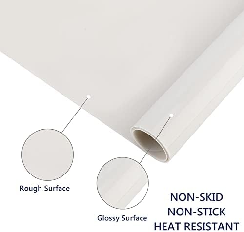 Gartful 2 Pack Silicone Crafting Mats, 15.7" x 11.8" Silicone Mat for Crafts, Large Heat Resistant Sheet for Jewelry Casting, Epoxy Resin, Painting, Counter Table Protector, Placemat, Nonslip, Beige - Image 3