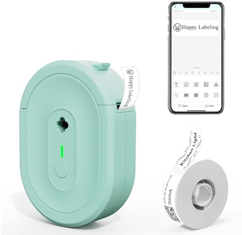 N12 Label Maker Machine Bluetooth Mini Label Printer, Green by Unknown