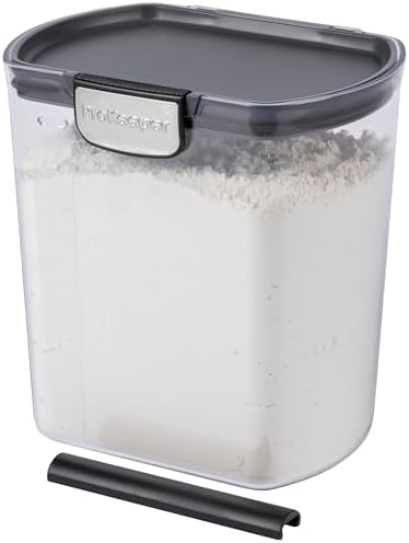 ProKeeper+ 6-Piece Airtight Food Storage Container Set – Clear Plastic Flour and Sugar Canister Set with Magnetic Accessories for Kitchen Organization - Image 5