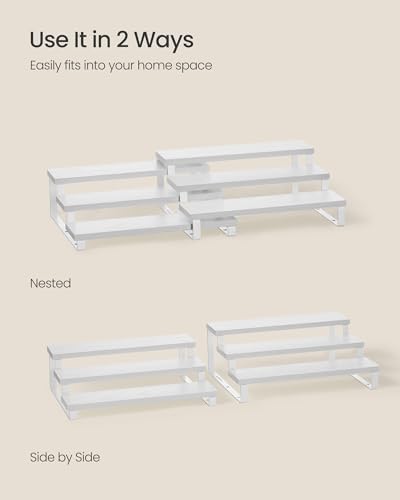 SONGMICS Display Risers, Perfume Organizer Stand, Cupcake Stand Holder - Image 4
