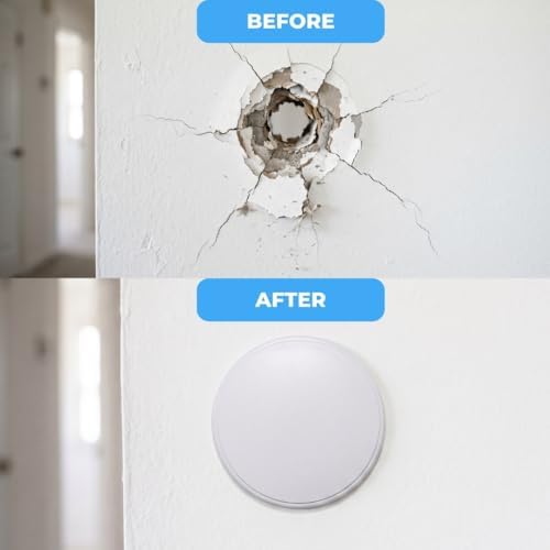5 Pack Door Bumpers for Wall – 3 Inch Door Knob Wall Protector, Self Adhesive Peel and Stick Door Stopper, Cabinet Door Bumper Pad, Prevents Wall Damage, White - Image 2