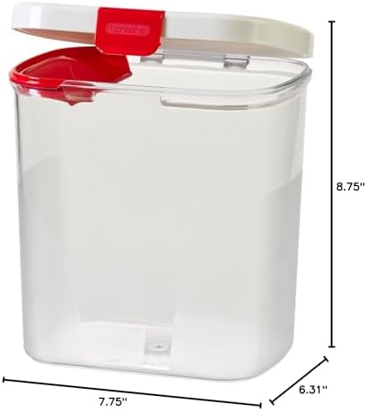 Progressive International PrepSolutions Flour Keeper – Airtight Storage Container for Flour, Sugar & Dry Goods, 5 lb Capacity, BPA-Free, Easy Pour Design (Pack of 6) - Image 6
