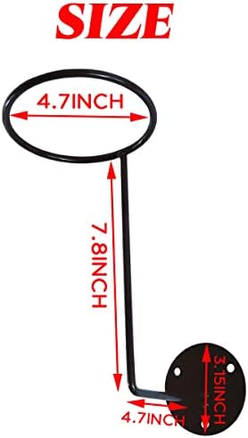 TIHOOD 4PCS Helmet Holder, Metal Stand Wall Mounted Hanger Rack for Jacket, Hats, Multifunctional Helmet Rack, Motorcycle Accessories - Image 2