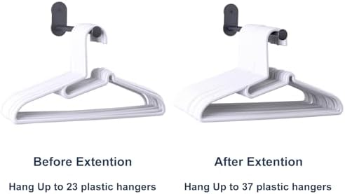 Extendable Magnetic Hanger Holder for Laundry Room, Storage Organizer 1Pack - Image 3