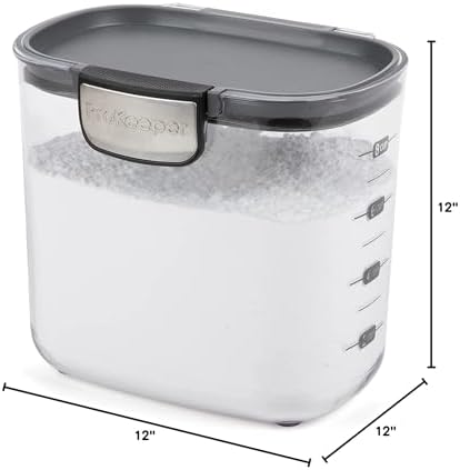 Progressive International ProKeeper+ Clear Plastic Airtight Food Baker's Kitchen Storage Organization Container Canister Set with Magnetic Accessories, 2- Piece Set (Powdered & Brown Sugar 1.4-Quart) - Image 7