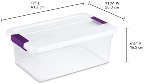 Sterilite ClearView Latch Boxes, Storage Bins with Lids, 15 Quart, 48-Pack - Image 3