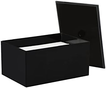 Farmhouse Laundry Dryer Sheet Holder Detergent Pods Container, Black by zoocatia