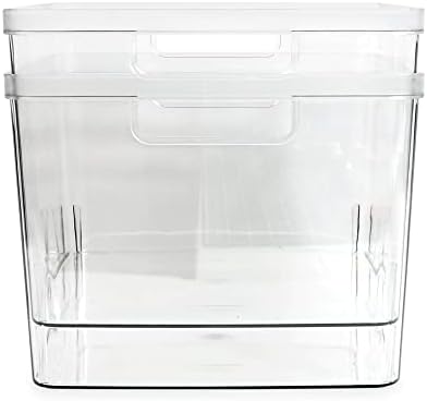 Isaac Jacobs 2-Pack Extra-Large Clear Storage Bins (11.5” L x 14” W x 9” H) - Image 6