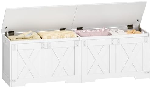Hzuaneri 59 inches Modern Farmhouse Storage Chest and Bench | 70 Gal by Hzuaneri