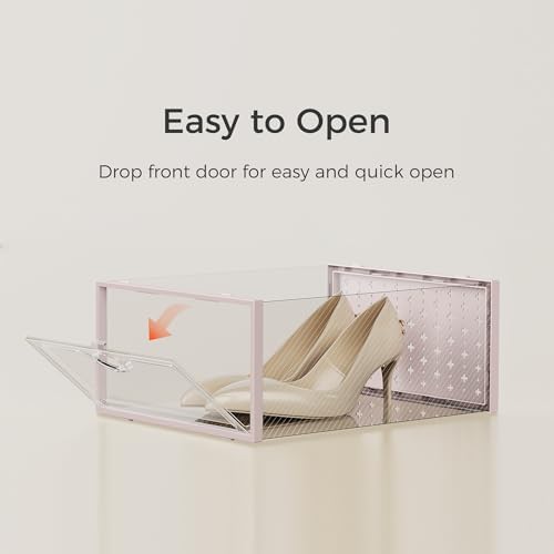 Pinkpum 15 Pack X-Large Shoe Storage Boxes, Shoe Organizer Clear Stackable - Image 4