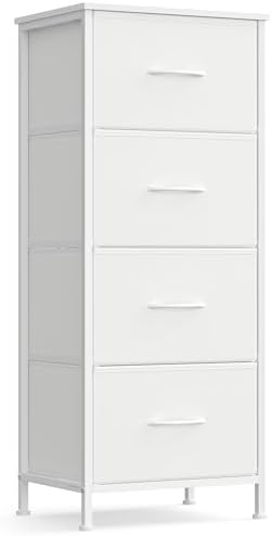 SONGMICS Dresser for Bedroom, Tall Dresser with 4 Fabric Drawers by SONGMICSbySONGMICSHOME