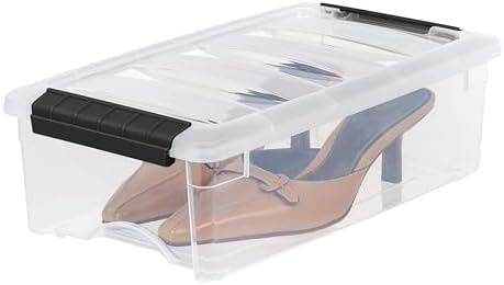 IRIS USA 10-Pack 6 Quart Storage Bins with Lids, Clear - Image 4