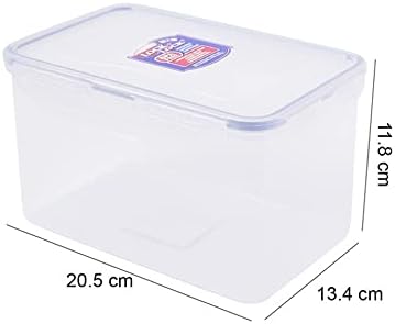 LOCK & LOCK Easy Essentials Food Lids/Pantry Storage/Airtight Containers, BPA Free, Rectangle - 8 Cup - for Cookies, Clear - Image 3