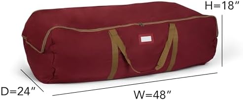 Covermates Storage Duffel Bag, 48" W x 24" D x 18" H, Red - Image 2